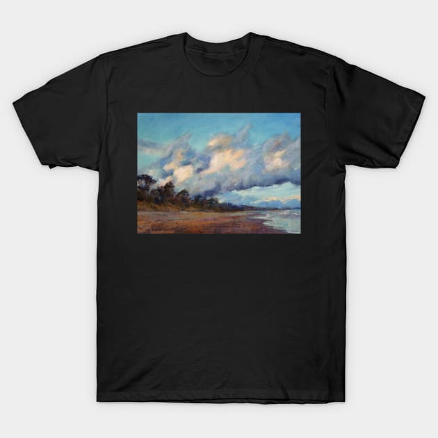 Sunset over Rainbow Beach T-Shirt by Terrimad